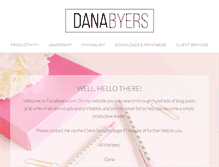 Tablet Screenshot of danabyers.com